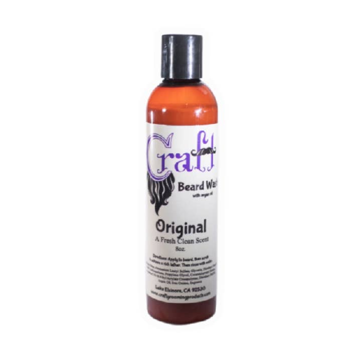8 oz. Original Beard Wash Liquid for wholesale by Craft Grooming Products