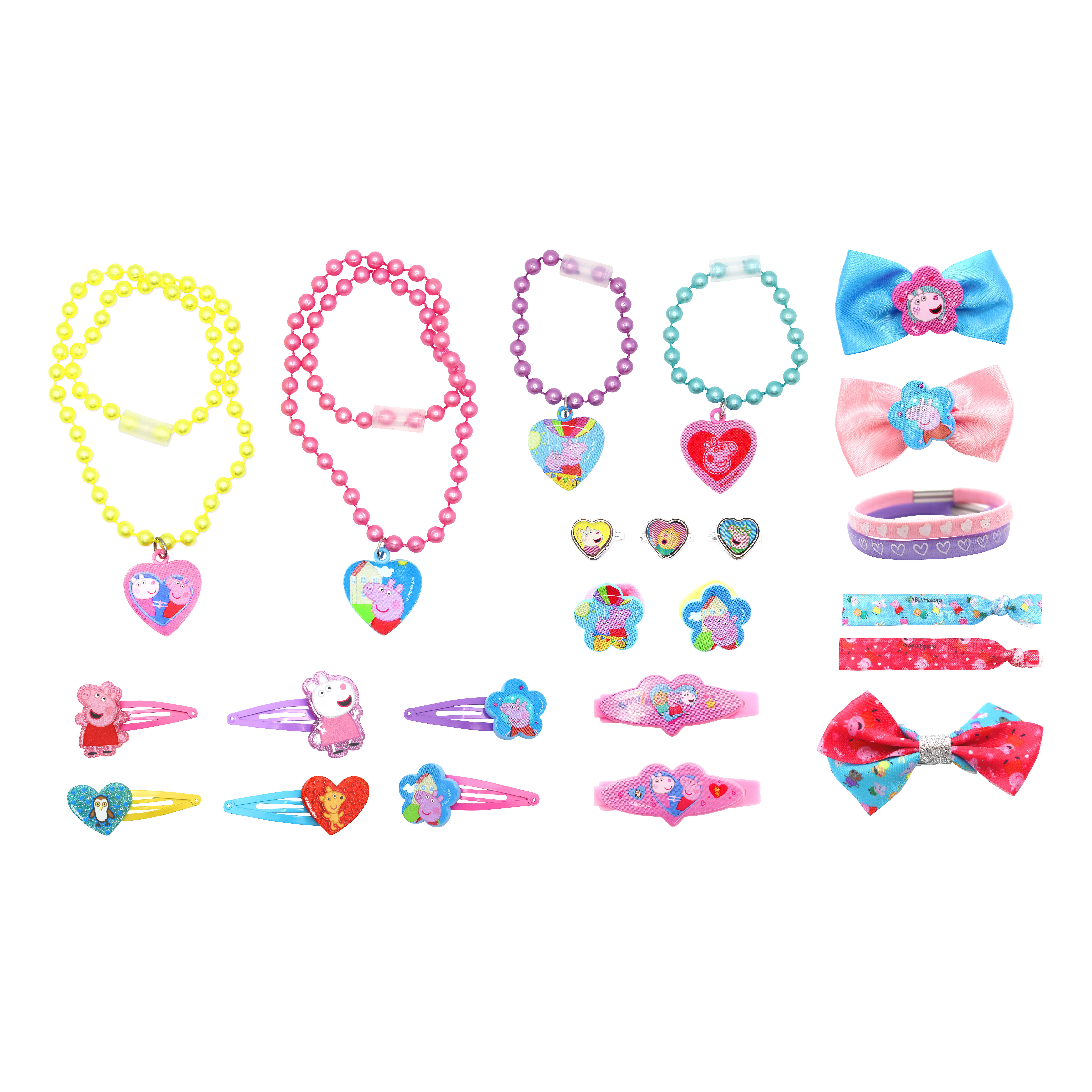 Joy Toy - Vente Calendriers de l'avent - Calendrier de l'Avent Peppa Pig avec bijoux et accessoires pour cheveux3