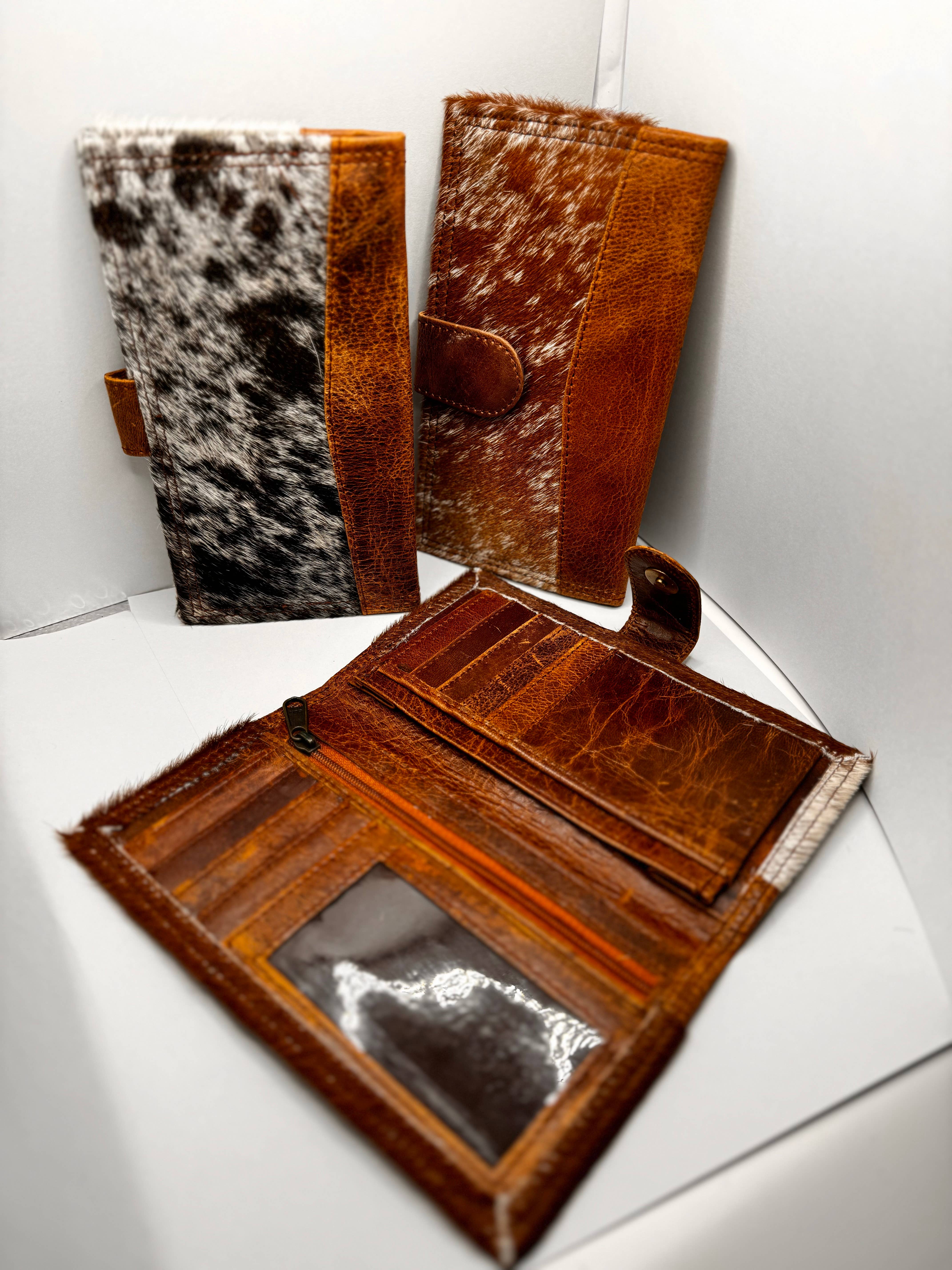 FRINGE & LUXE - Vendita all'ingrosso Portafogli - Donna - portafoglio con chiusura a pressione bifold in vacchetta 0