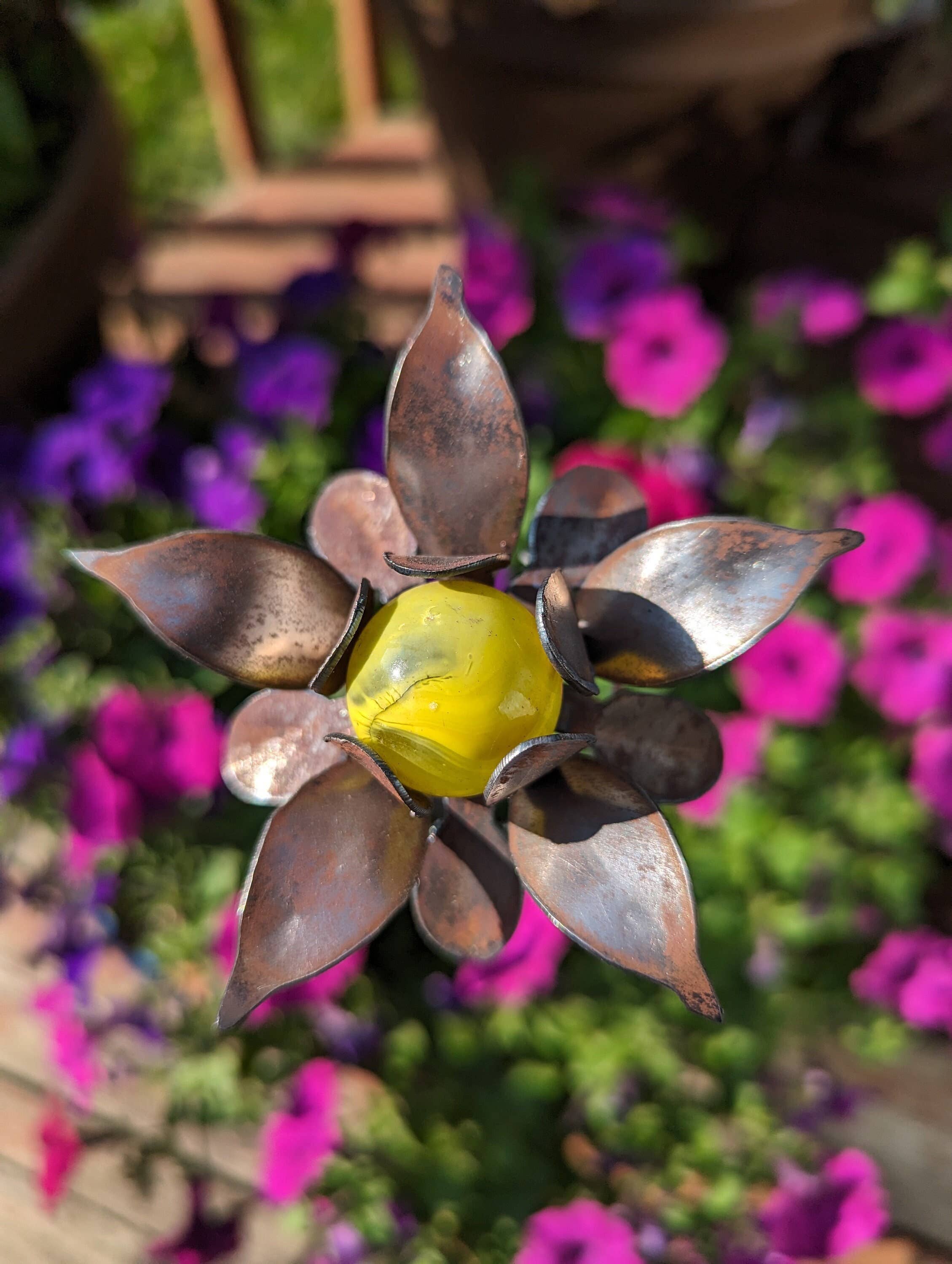 Designs by Dieter, LLC - Wholesale Garden/Lawn Stake - Handmade Metal Flower Garden Stake0