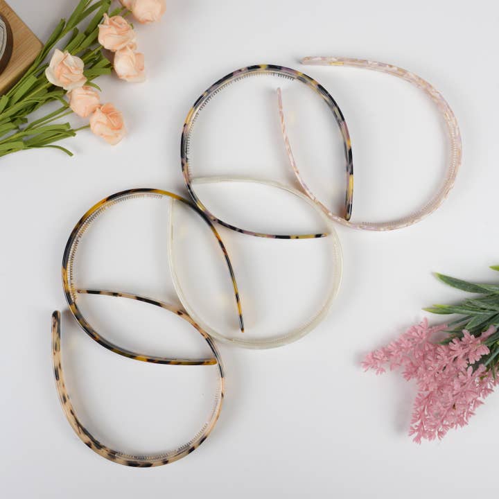 TheDivaSoap - Wholesale Fashion Headband - Women's - Acetate French Minimalist Headband
