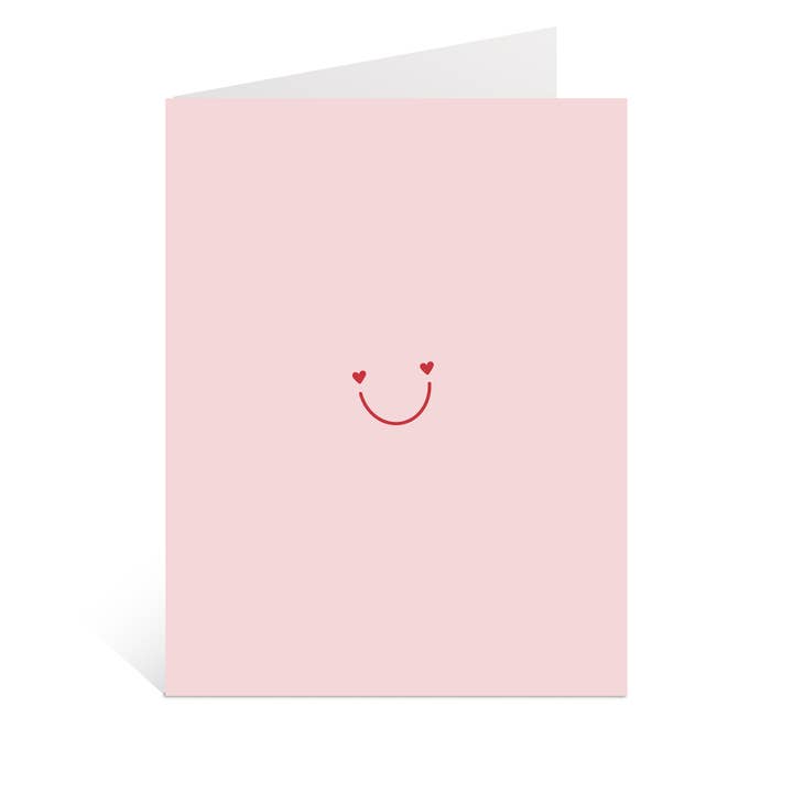 Smile Heart Greeting Card Valentine's Day for wholesale by Just Follow Your Art