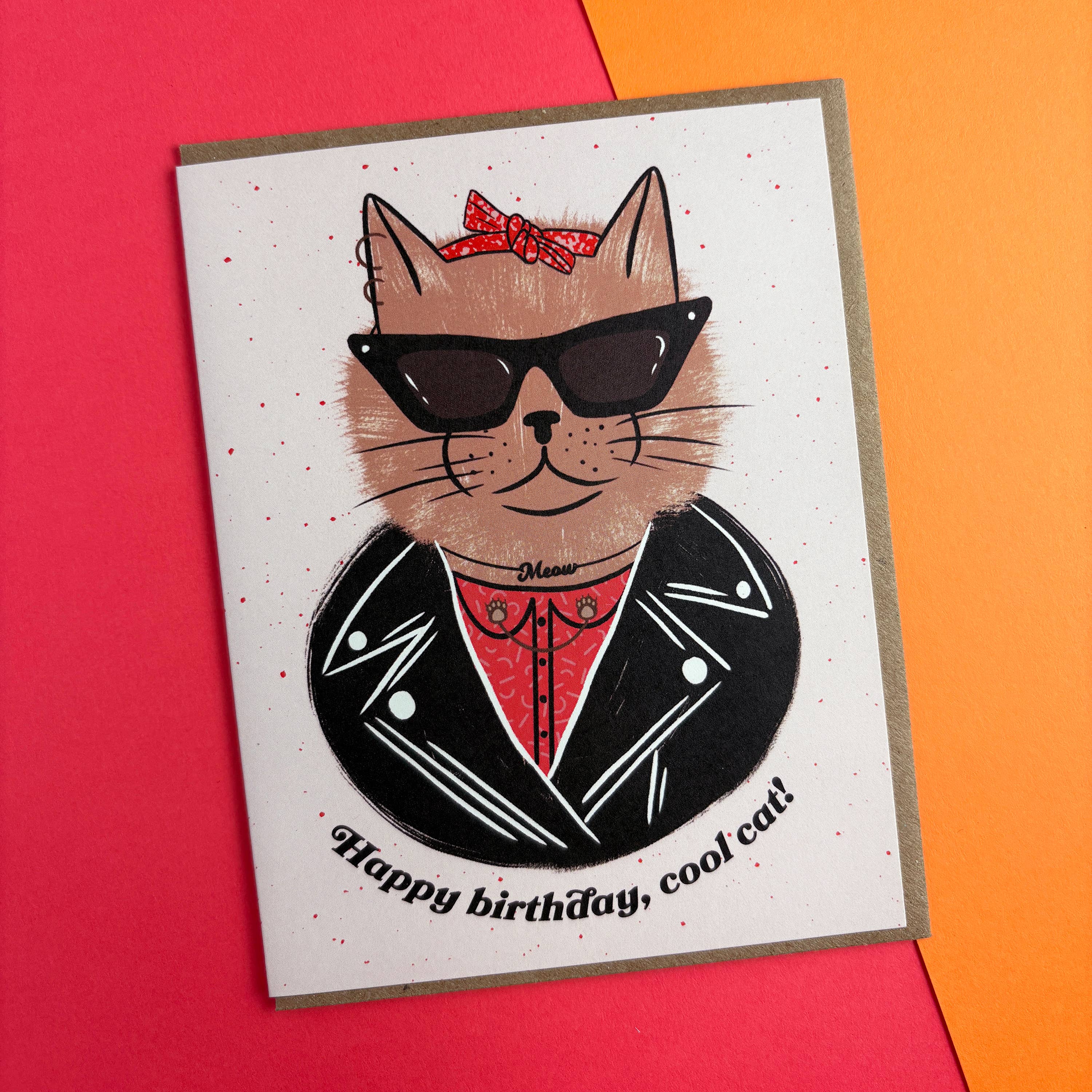 Boss Dotty Paper Co. - Wholesale Birthday Card - Cool Cat Birthday Card2