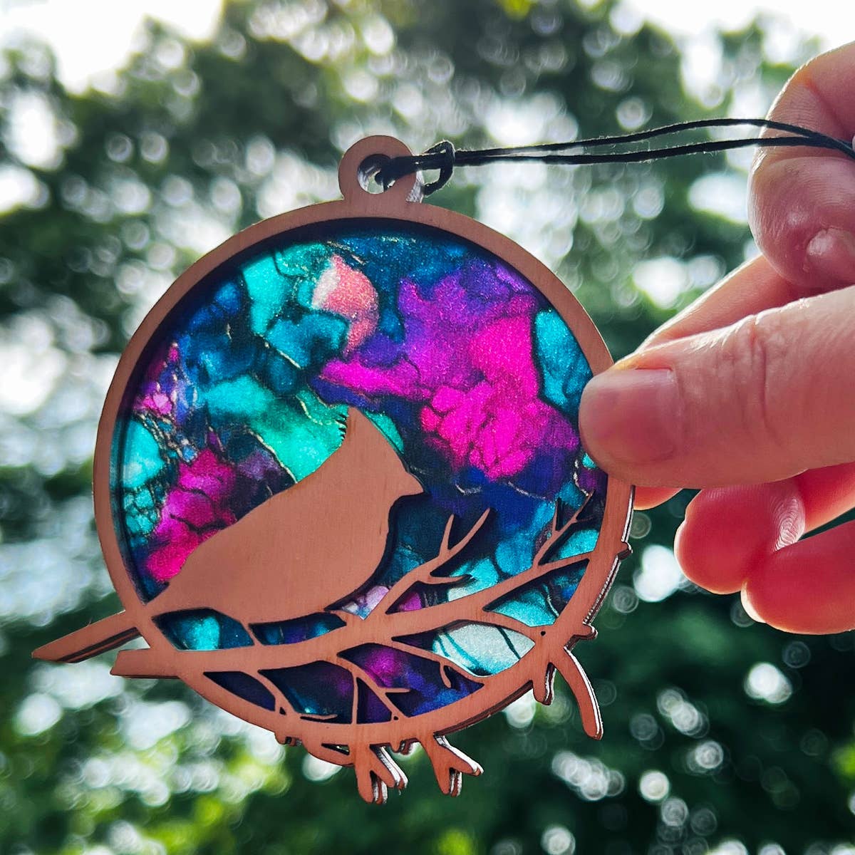 Squirrel Tacos Papercuts – wholesale Ornament – Cardinal Ornament Suncatcher – Woodland Bird8