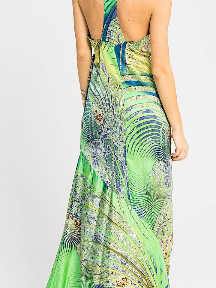 Robe portefeuille Jardin - sophistication printanière pour la vente par Trisha Paterson Collection