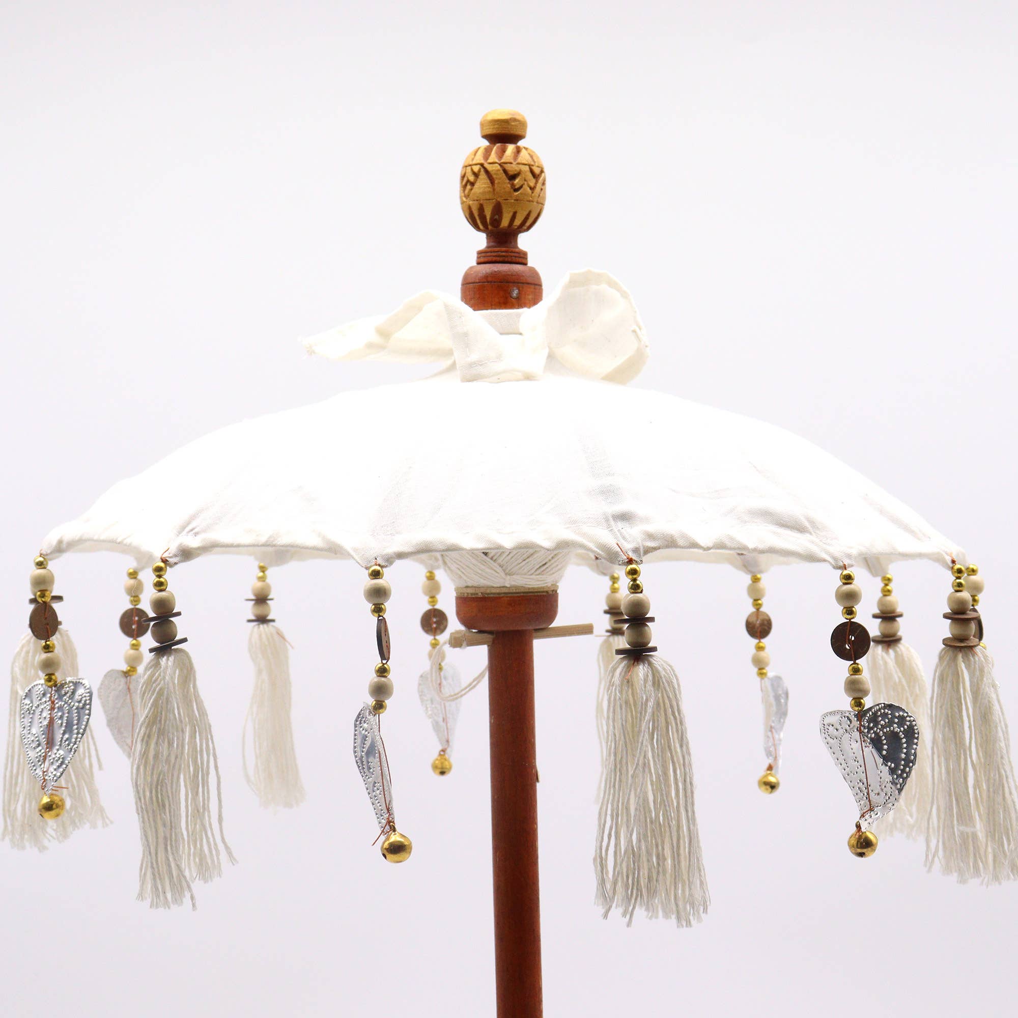 AWGifts Europe - Wholesale Decorative Tabletop Object - Bali Home Decor Parasol - Canvas - Natural- 40cm1