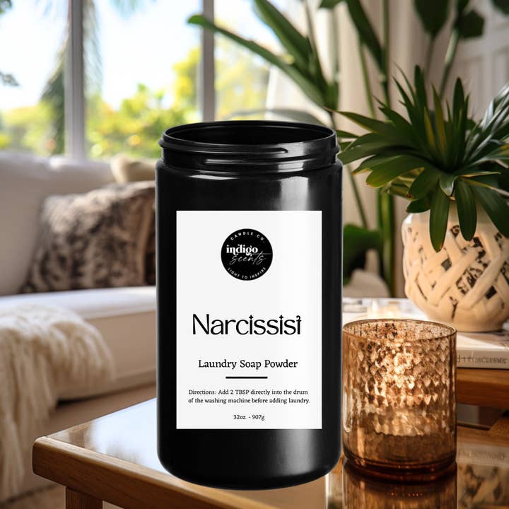 Indigo Scents Candle Co. – wholesale Laundry detergent powder/pods – Narcissist Laundry Soap