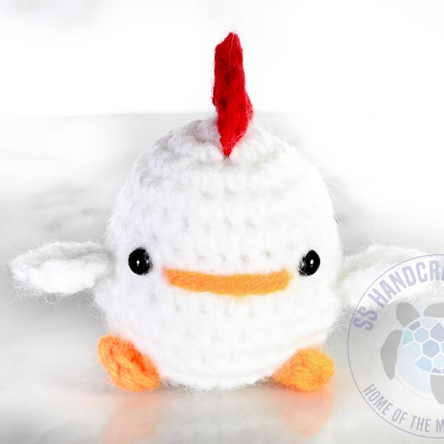 SS handcrafted Art - Wholesale Stuffed/Plush Toy - Kids & Baby - Hand Knitted Plush Chicken Toy for Kids