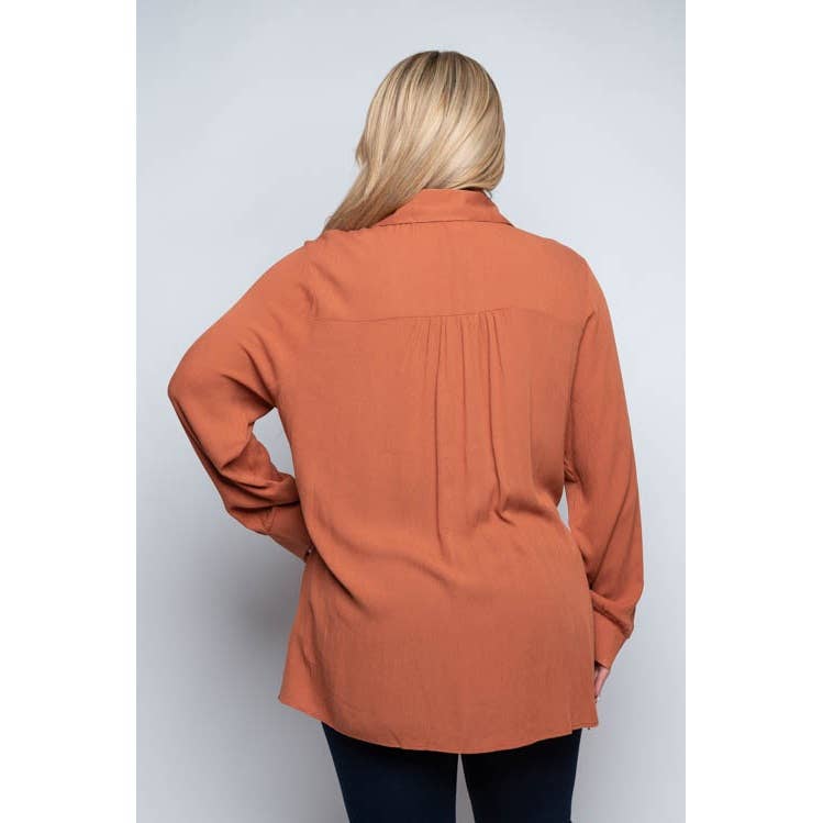 Curve Market - Vendita all'ingrosso Tunica - Donna - TOP TUNICA CON COLLETTO E LACCETTI TAGLIE FORTI1