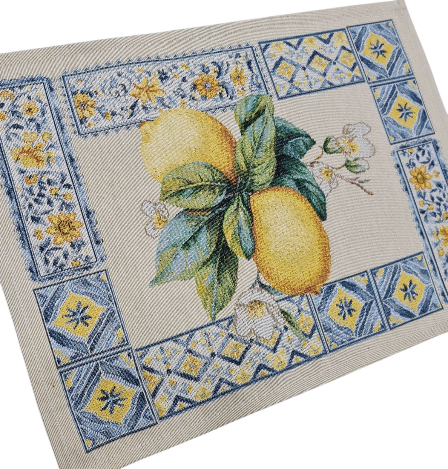 Lunaria Lab - Wholesale Placemat - Lemon Coast Breakfast Placemat in Gobelin1
