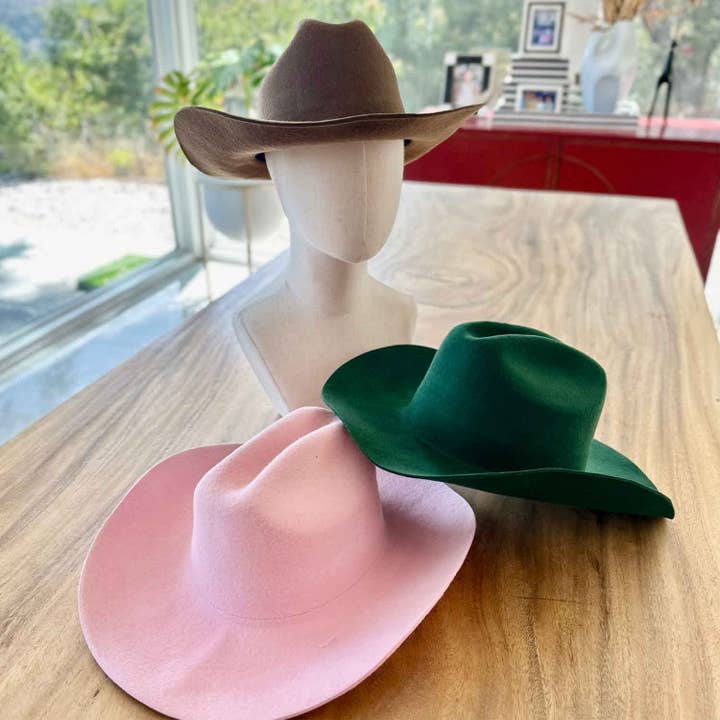 Queens INC - Wholesale Cowboy Hat - Women's - Premium Cattleman Cowboy Hat made from 100% Australian wool