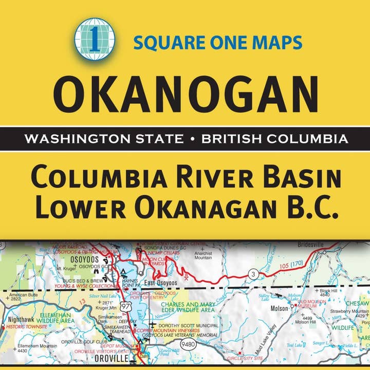 Okanogon - Columbia River Basin Recreation Map för wholesale av Square One Maps
