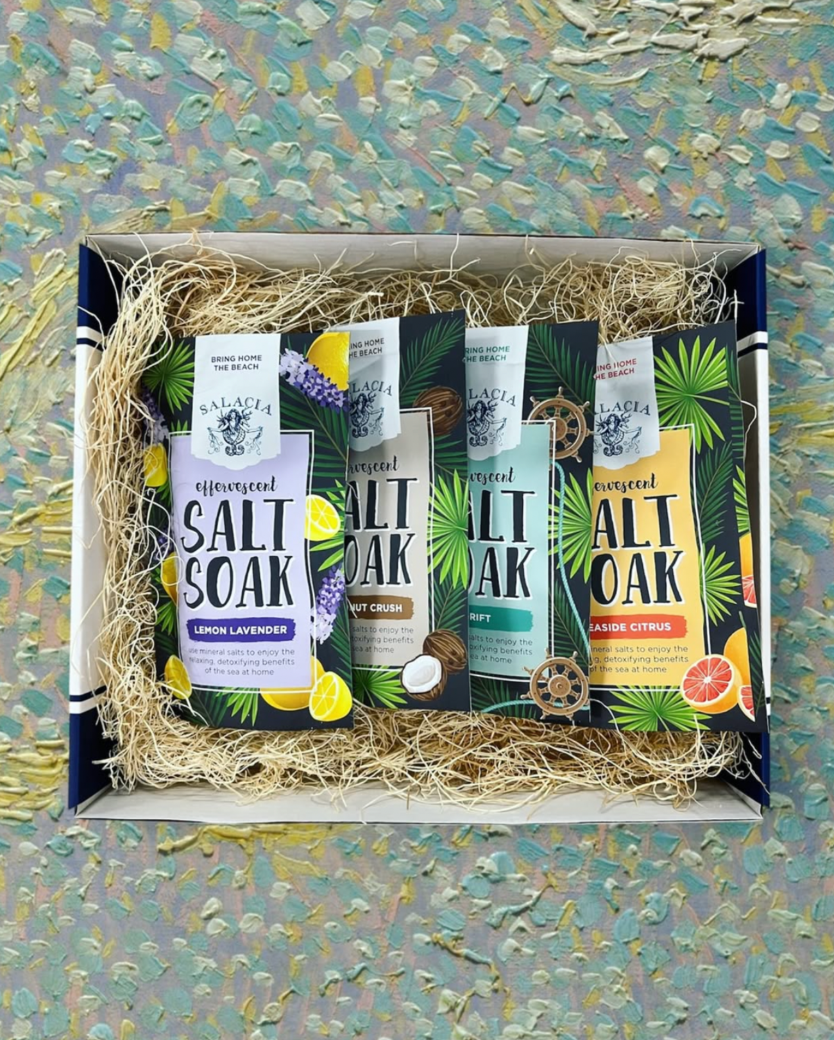 Salacia Salts | Soaps | Bath Bombs | Lip Balms | Soy Candles - Wholesale Bath Soak/Milk - Seaside Citrus Effervescent Salt Soak | NATURAL | CLEAN2