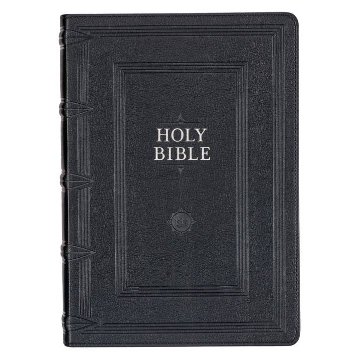 KJV Study Bible Faux Leather, Black for wholesale by Christian Art Gifts