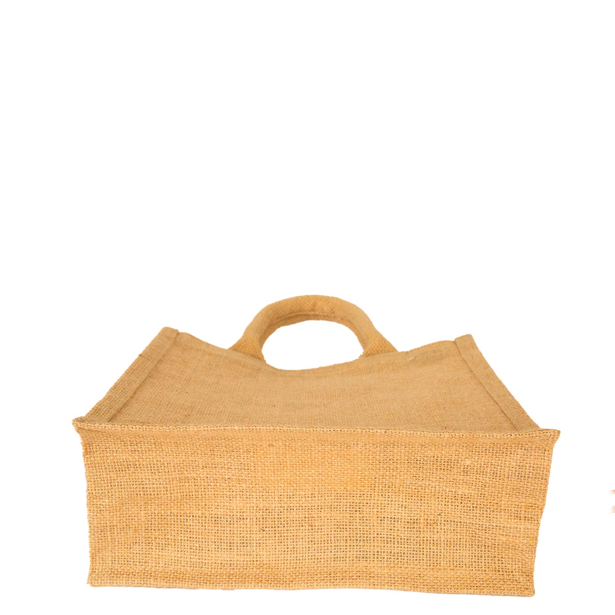 ecojutebags - Wholesale Grocery/shopping bag - Jute Shopping Bags with Handles – Set of 12- 10"x 10" x 4"6