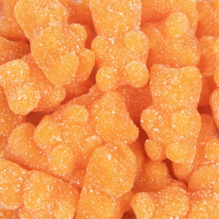 Ours en gomme sablés au sucre 12oz - Orange Mandarine pour la vente par Just Candy
