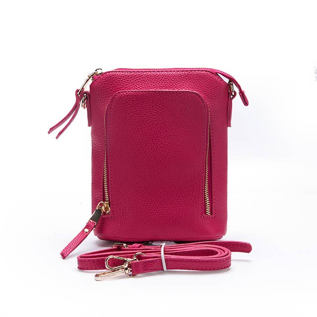Pretty Persuasions - Wholesale Crossbody Bag - Women's - P25006 Zipper Front Small Crossbody Bag2
