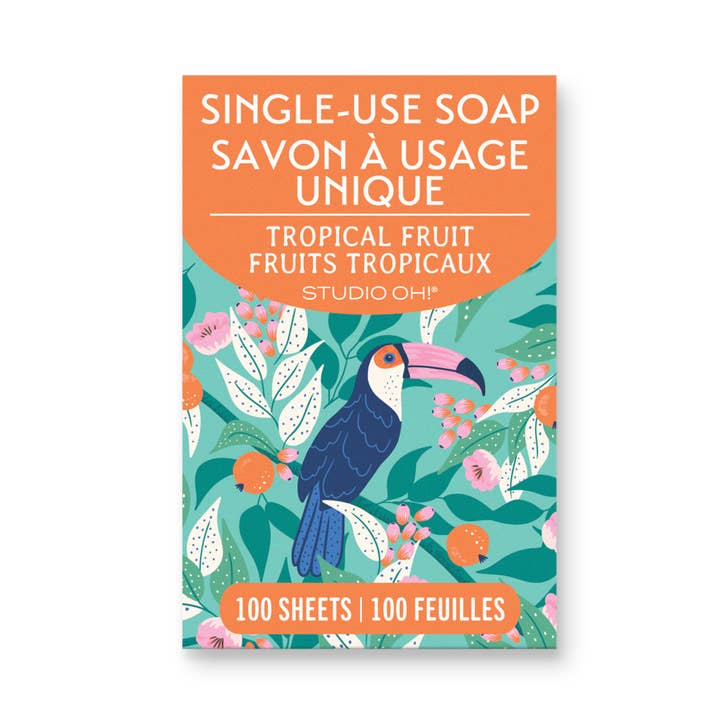 Tropical Paradise Single-Use Soap Sheets for wholesale by Studio Oh!