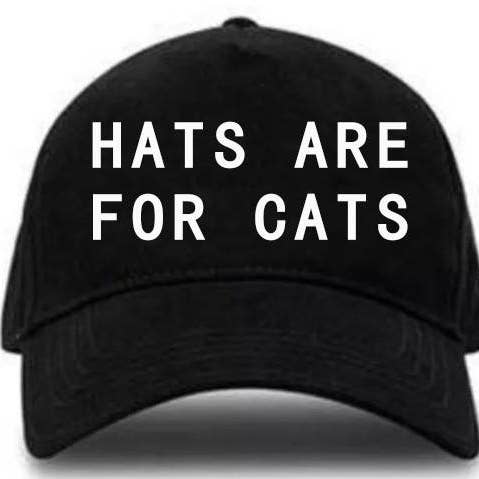 HATS ARE FOR CATS CAP for wholesale by rich girl on vacation