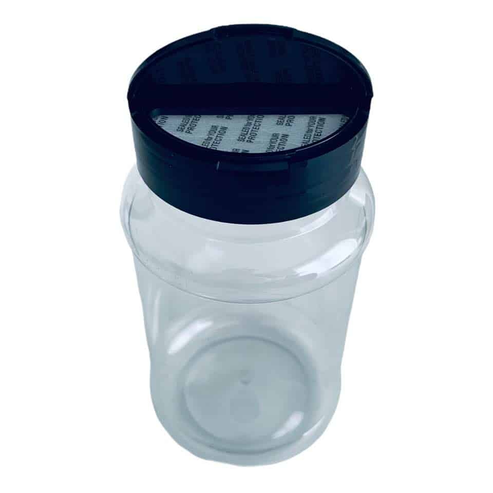 Fizzy Whiz – wholesale Jar – 300ml Shaker Bottles & Black Lids3