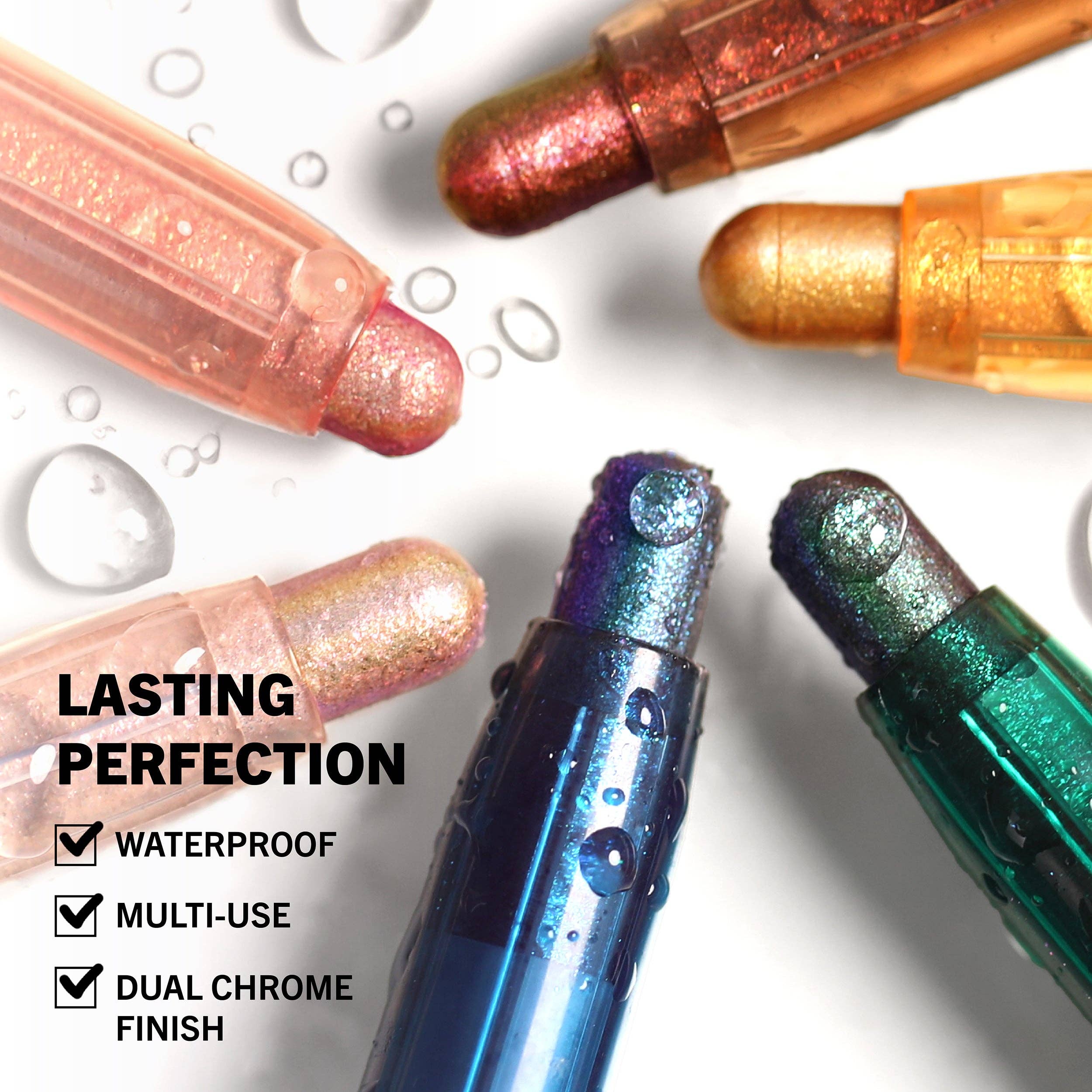 Moira Cosmetics - Venta al por mayor Maquillaje de ojos - Sombra en barra Stellar Glaze (006, en llamas)9