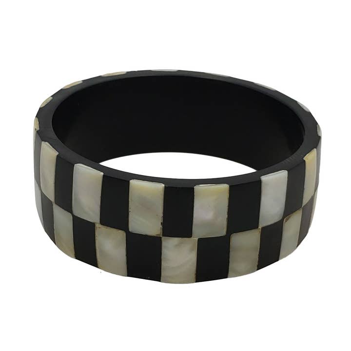 Pulseira em resina com incrustação madrepérola por atacado de Treasure Jewelry