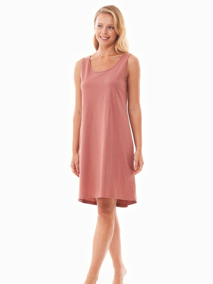 DENNIS | Ärmelloses Nachthemd aus Bio-Baumwolle for wholesale by ORGANICATION