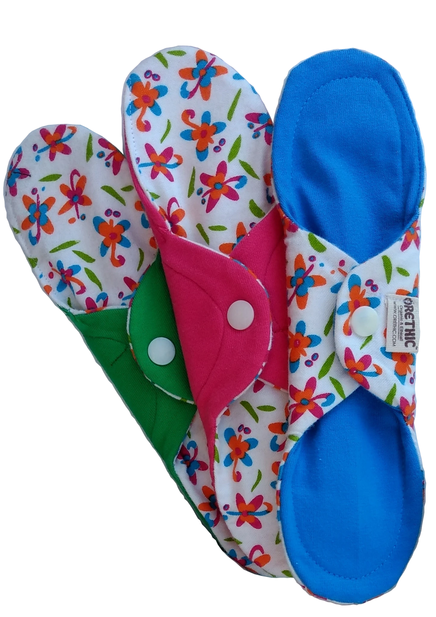 Orethic - Wholesale Period Underwear - Women's - Organic Sanitary Pads Polkadots - Pack 6 Multisize s-m-l5