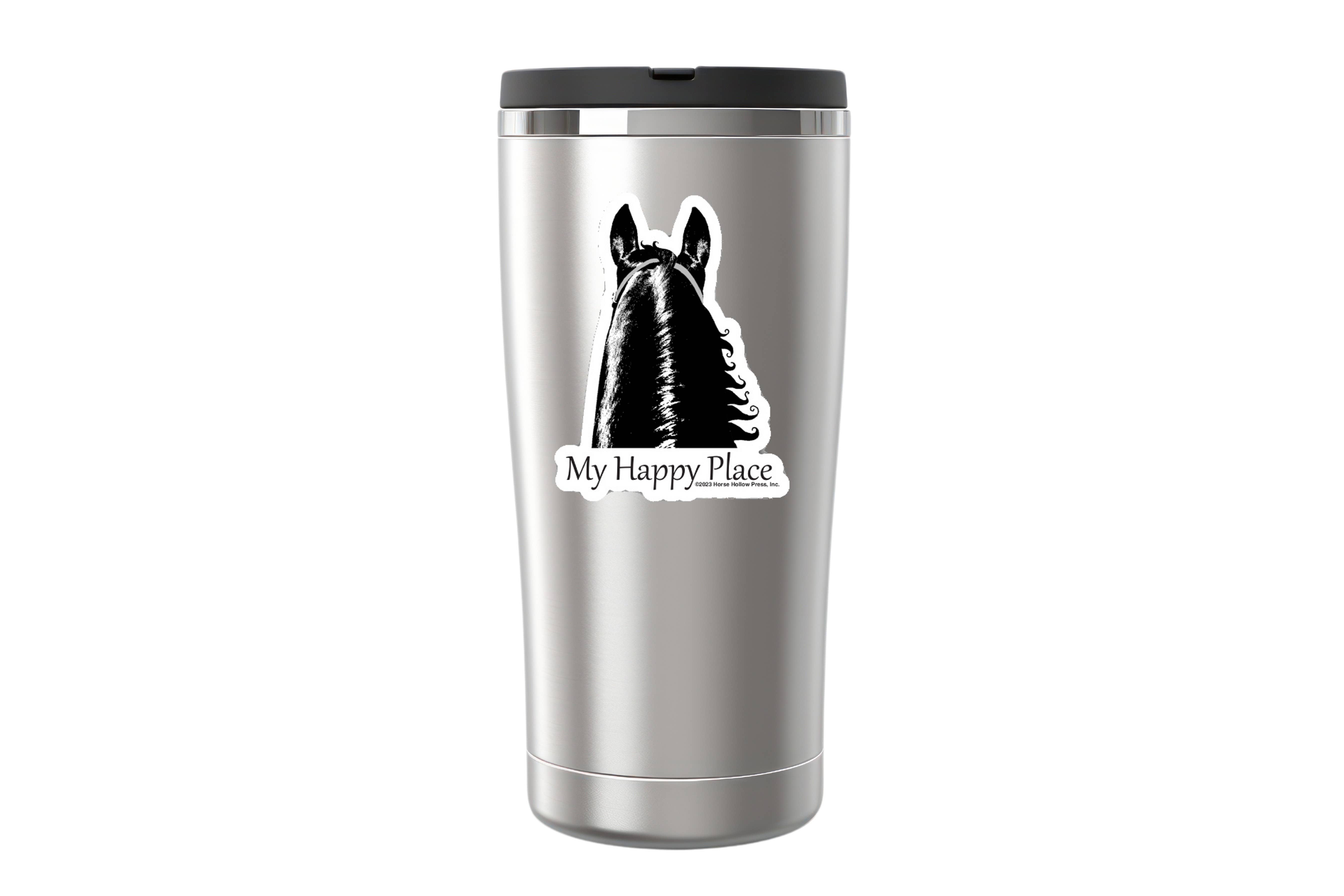 Horse Hollow Press - Wholesale Sticker - 3" Tumbler Horse Sticker / My Happy Place / WATERPROOF5