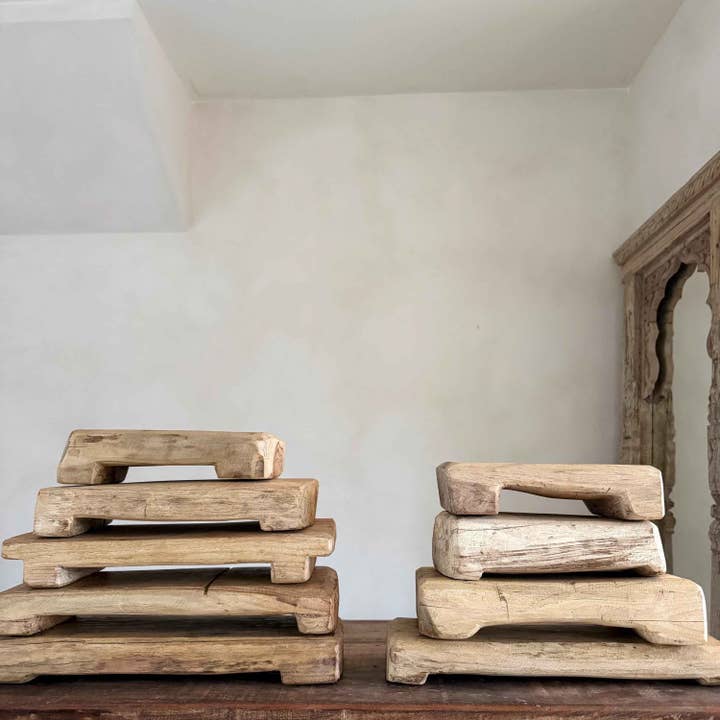 Rustic Rectangular Riser - Light for wholesale by Project Kalaa