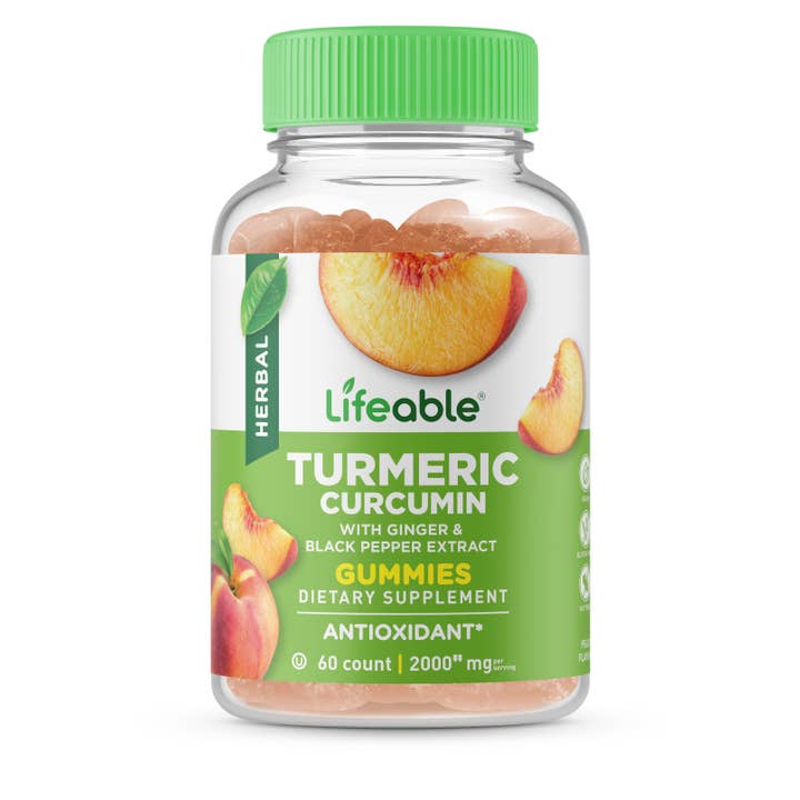 Lifeable – wholesale Oralt tillskott/Vitamin – Livskraftig gurkmeja Curcumin + Ingefära & Svartpeppargummier