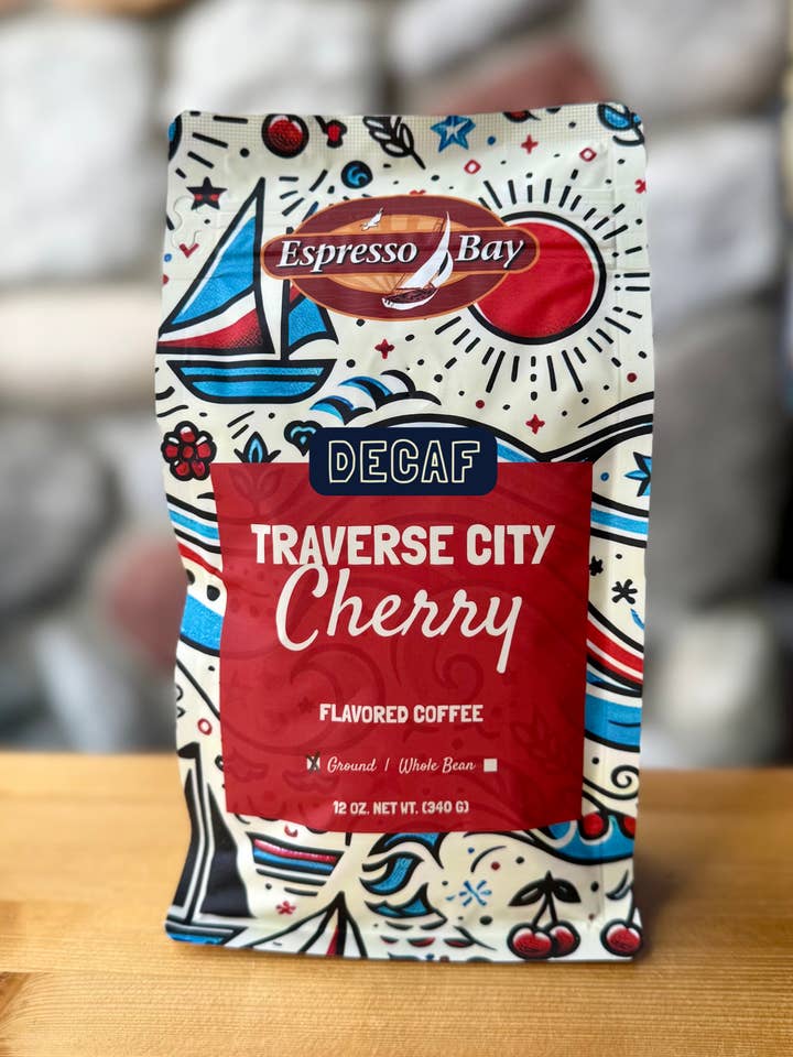 NYHET! Koffeinfritt Traverse City Cherry för wholesale av Espresso Bay