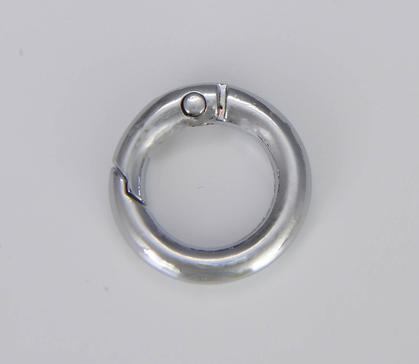 Beads Creation – wholesale Band/stacked ring – Gold Filled Spring Gate Ring, Push Gate ring, CL4996