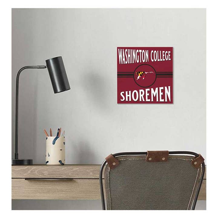 KH Sports Fan - Wholesale Sign - 10x10 Retro Washington College Shoremen/Shorewomen1