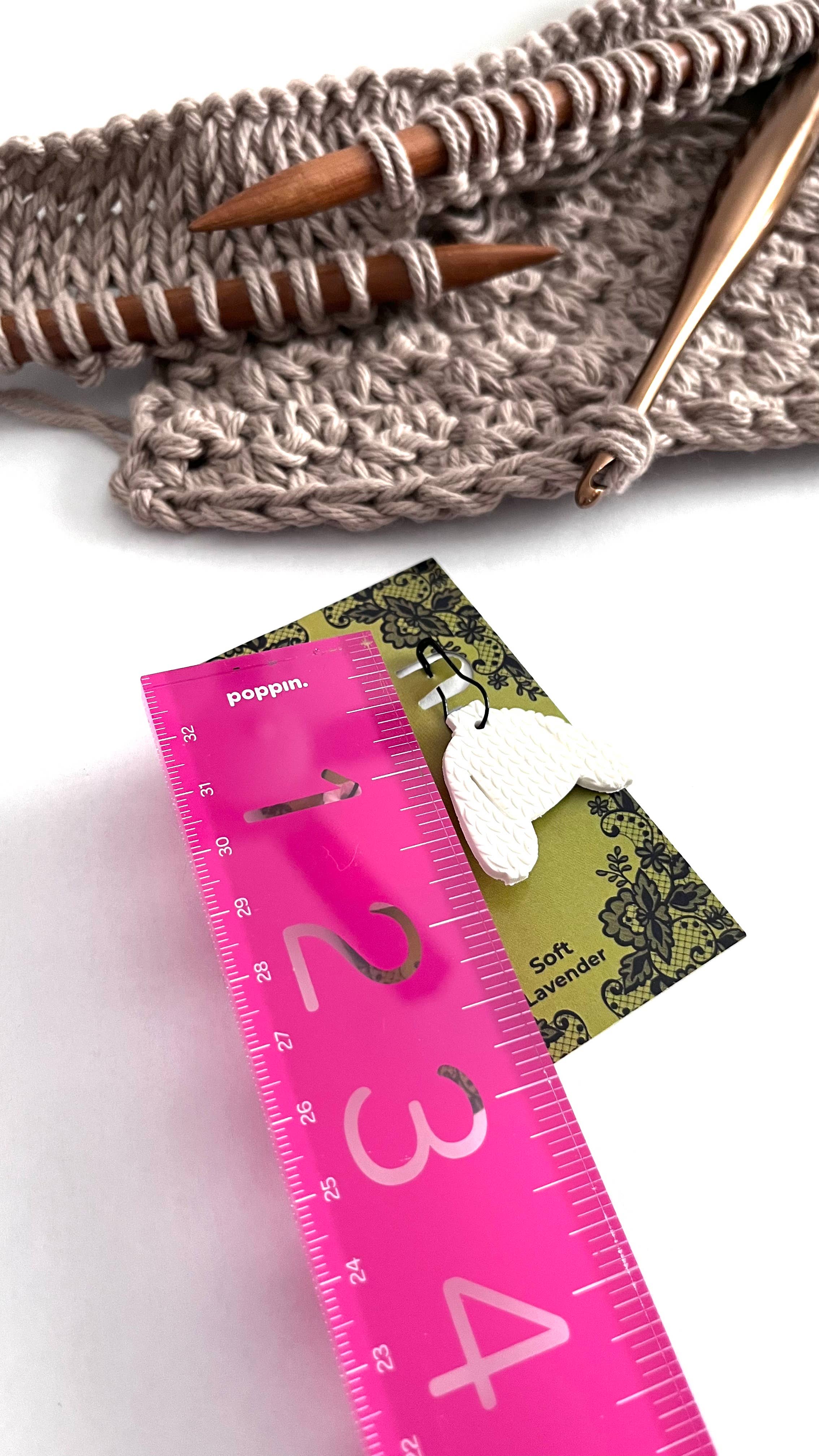 Soft Lavender - Vente Accessoire de tricot/crochet - Marqueurs de mailles chapeau et pull pour fil, tricot, crochet3