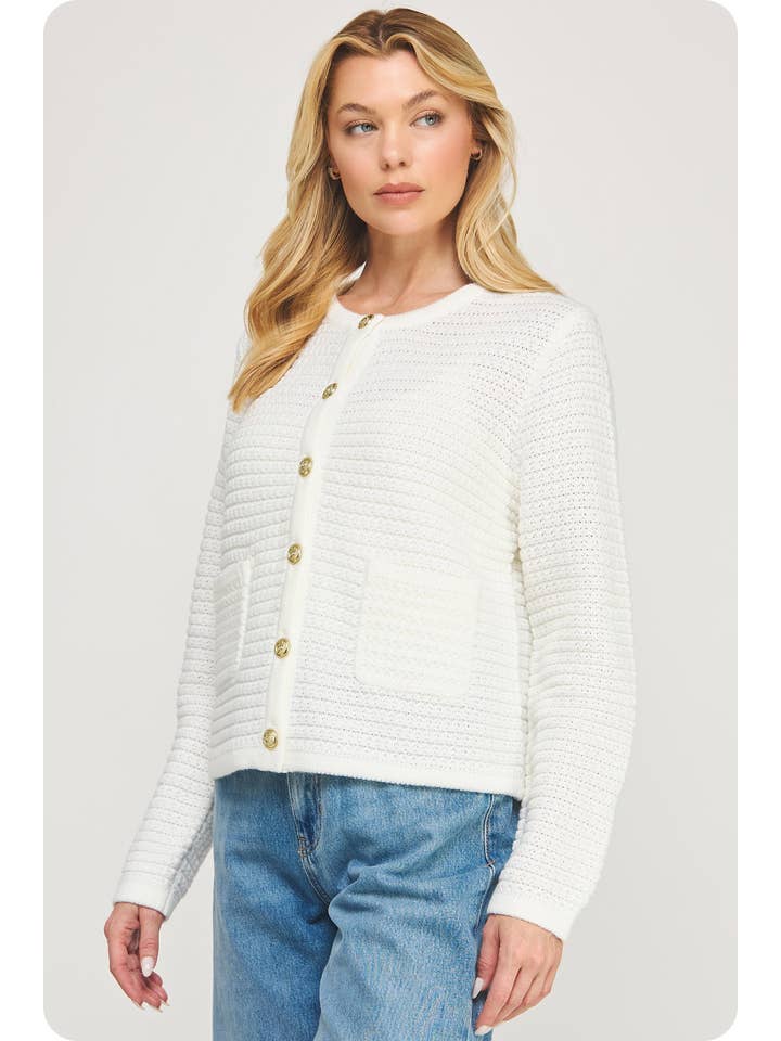 Strut & Bolt - Wholesale Cardigan - Women's - Textured Knit Cardigan13