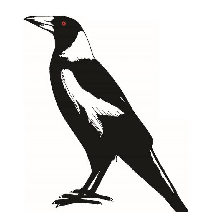 Allgifts Australia - Wholesale Tea towel - Tea Towel - Large Magpie0