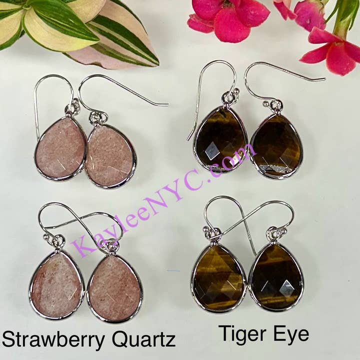 KayleeNYC - Wholesale Dangle Earrings - Crystal Sterling Silver Dangling Earring