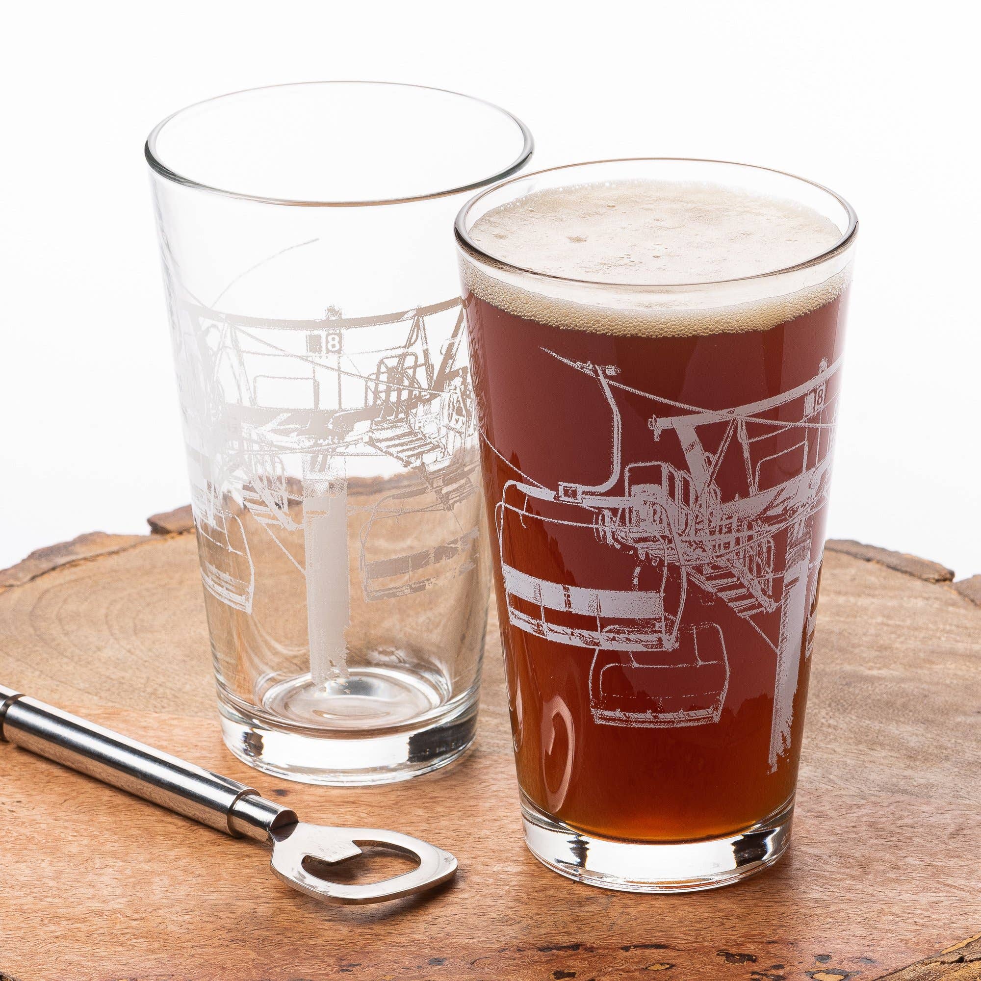 Black Lantern - Wholesale Beer Glass/Mug - Ski Lift 8 Pint Glasses2