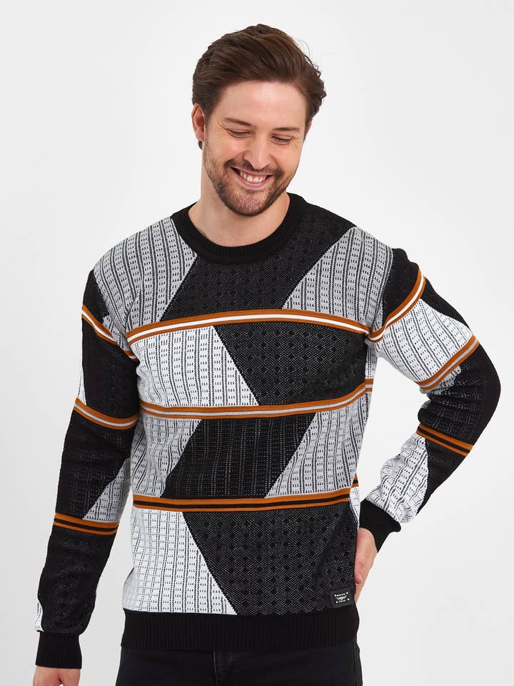 JU GROUP - Venta al por mayor Jersey de punto - Hombre - SUÉTER 52331-CLUB JU PARA HOMBRE