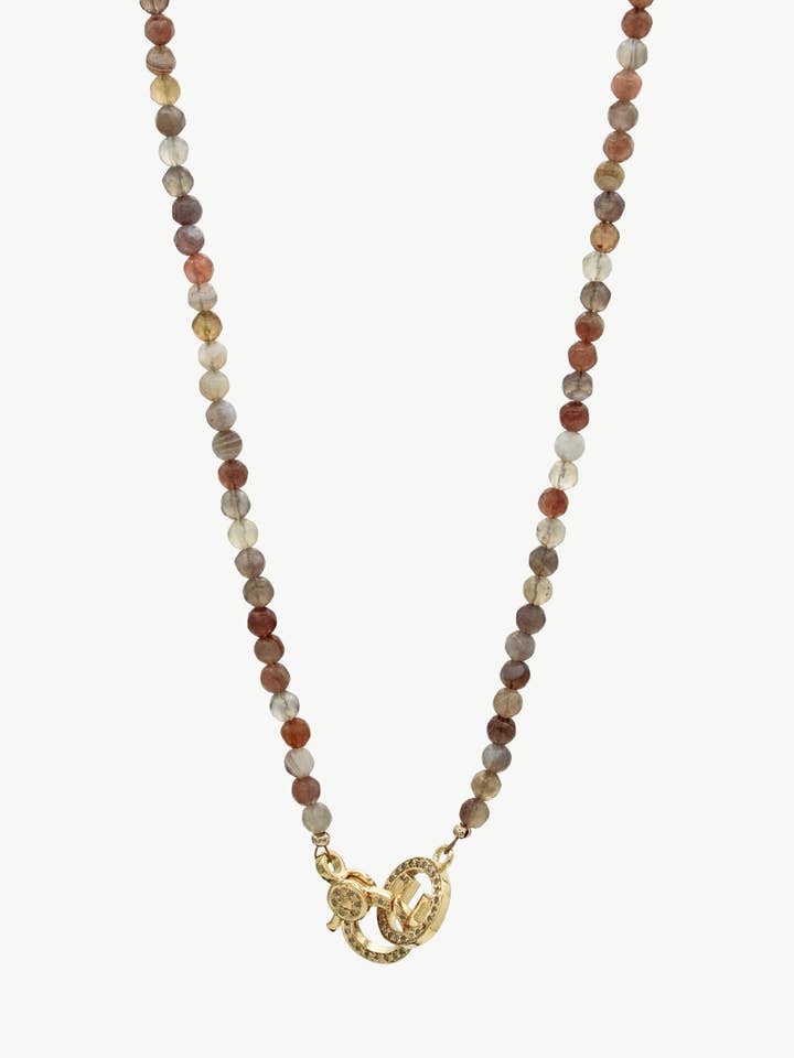 Posey Necklace - Botswana Agate for wholesale by Harvest Jewels