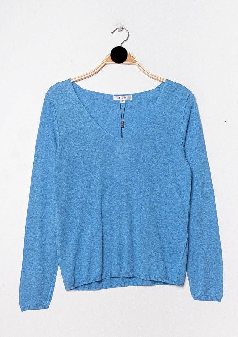jw.atelier - Wholesale Knit Sweater - Women's - Cashmere silk V-neck sweater14