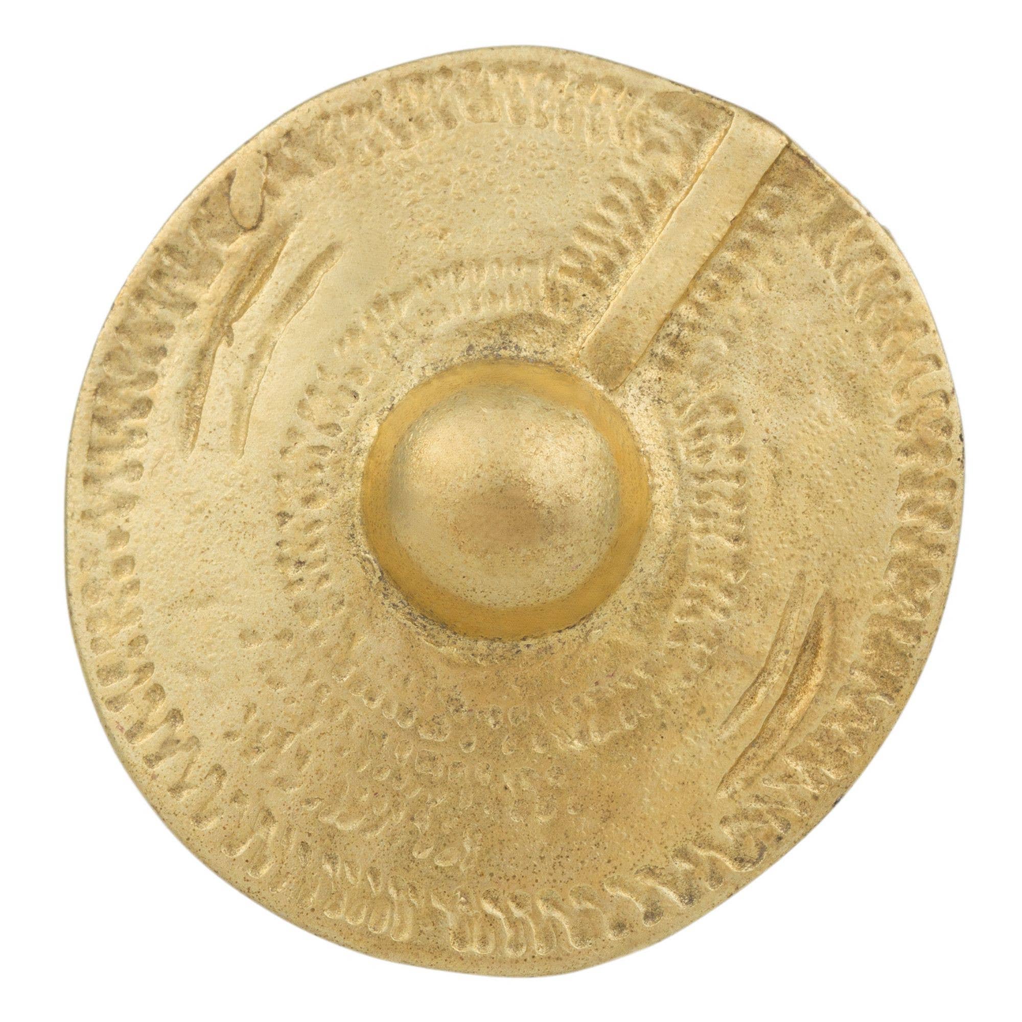 Gloria Mago - Wholesale Cocktail/Statement Ring - Gold ethnic ring round gold plated, size 160