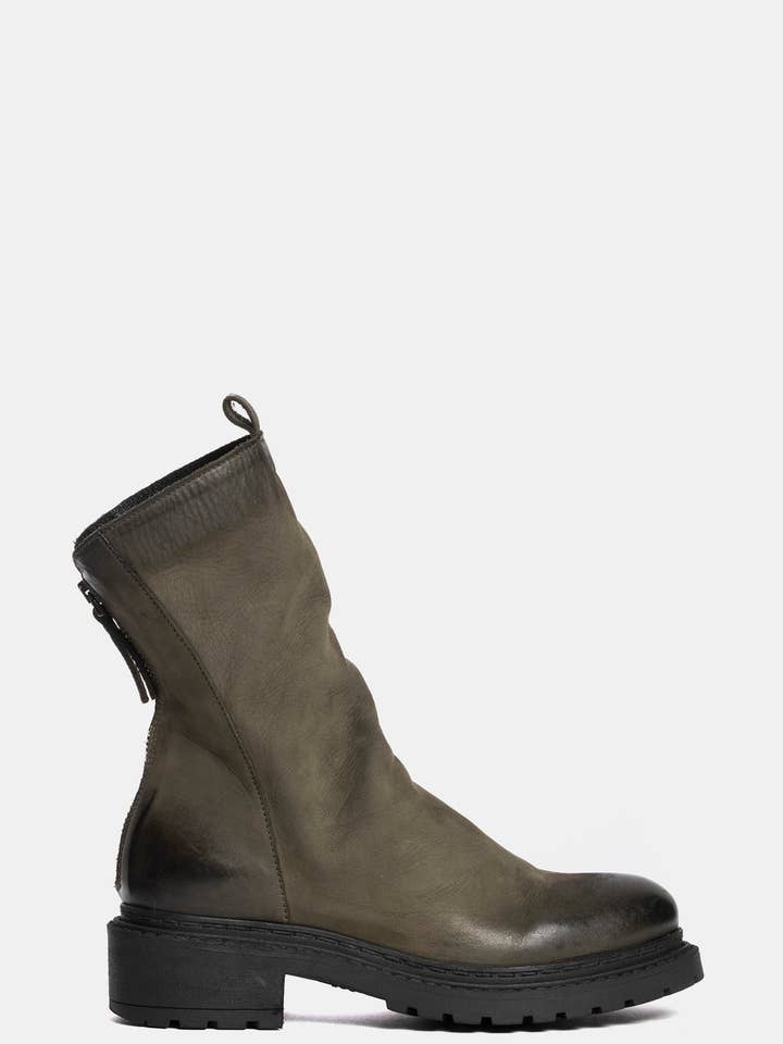 Botines de nobuk verde MA05 para venta al por mayor de METISSE