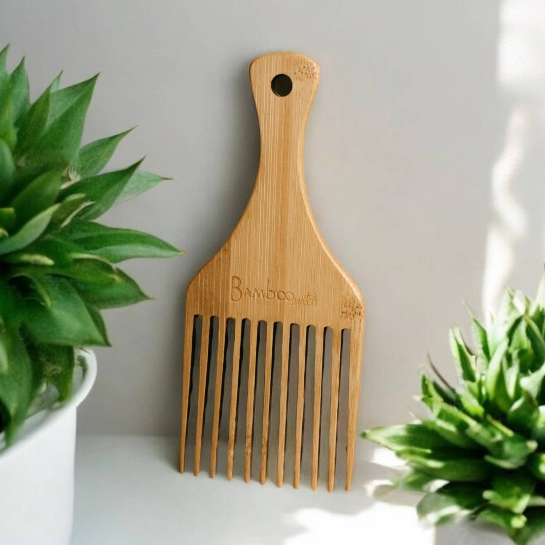 Bamboo Switch - Wholesale Hair Brush/Comb - Bamboo Hair Pick | Stocking Stuffer5