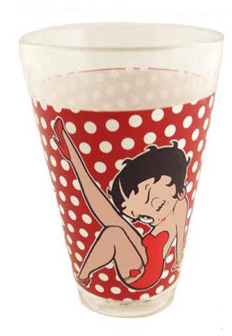 Instant Gifts International - Wholesale Cocktail/likeur glas - Betty Boop half pint glas met exclusief ontwerp2