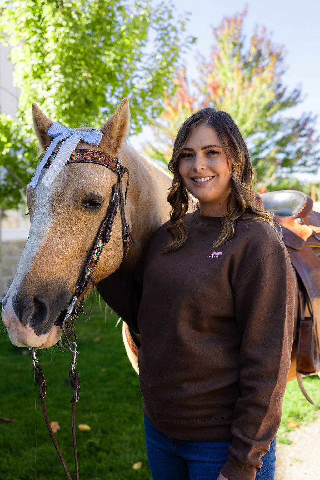 Bridle Up Hope Shop - Wholesale Sweatshirt - Women's - Chestnut Charm Sweatshirt3