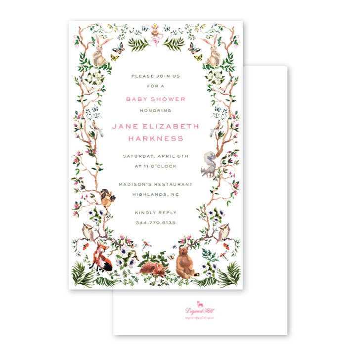 Invitation en vrac Woodland Pink pour la vente par Dogwood Hill