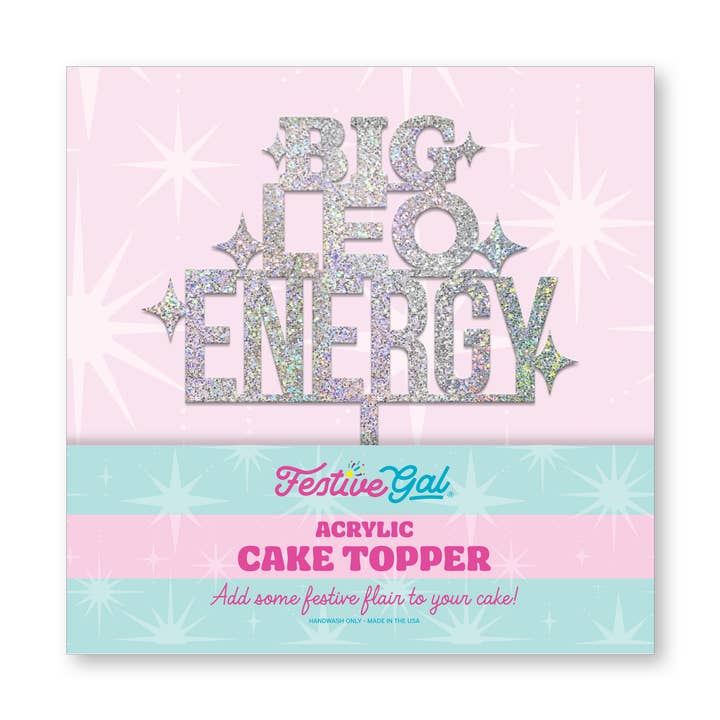 Big Leo Energi Stjärntecken Akryl Cake Topper för wholesale av Festive Gal