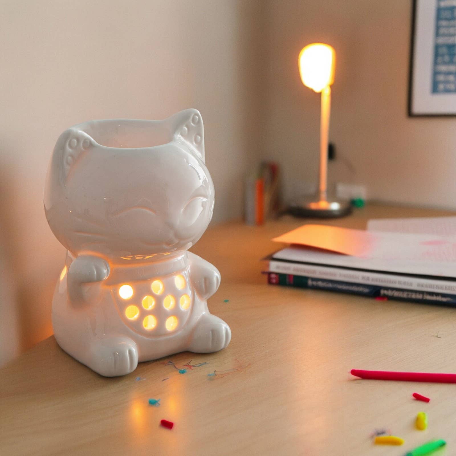 Zen'Arôme - Wholesale Oil Warmer - Ceramy Tommy the Cat Fragrance Burner – Melts Burner4